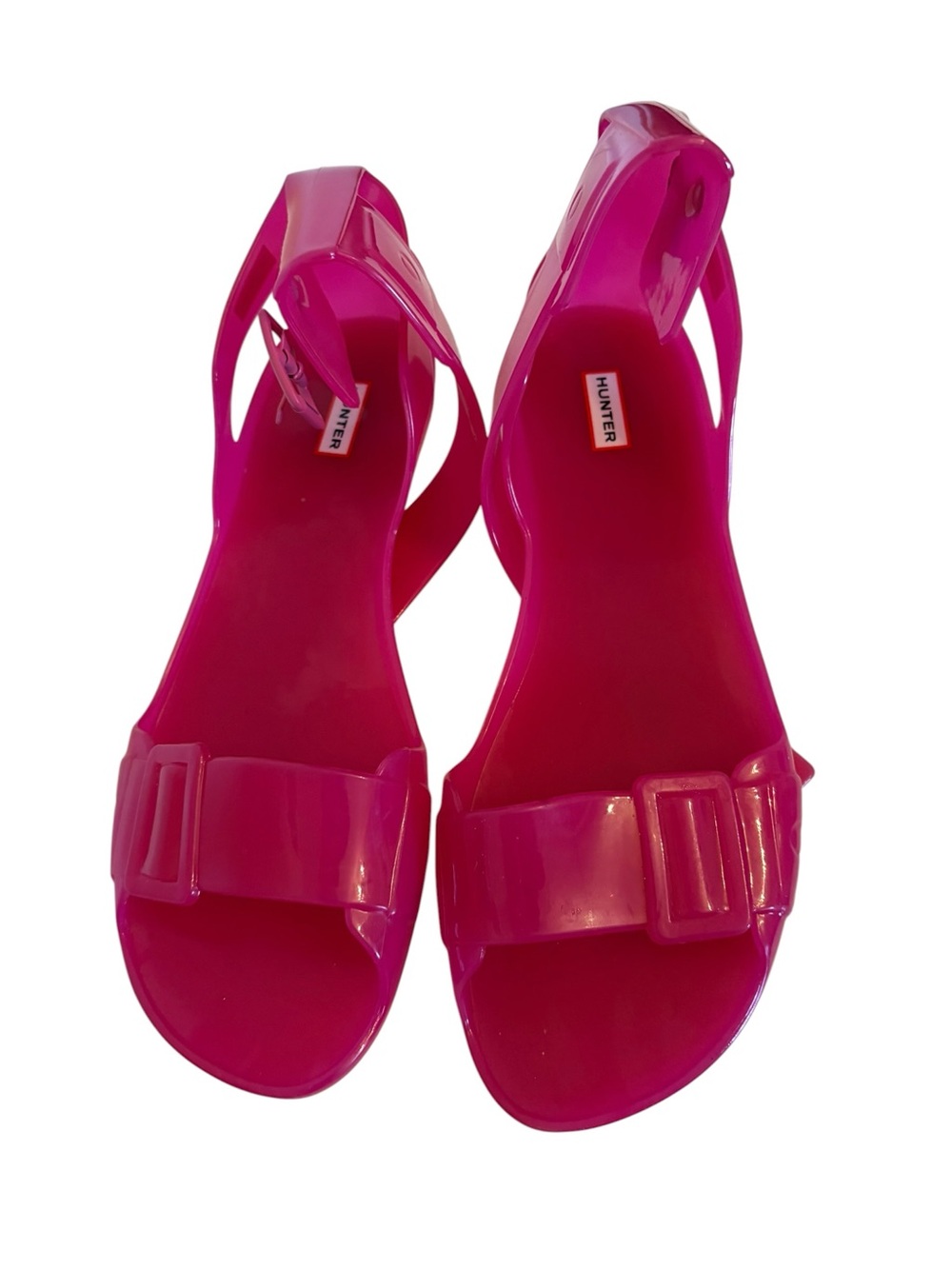 Hunter Hot Pink Jelly Slingback Sandals